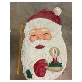Plastic Santa Sign