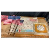 Wooden American Flags, Six Days Of Glory Map