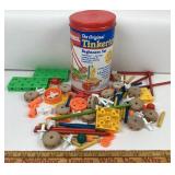Playskool Tinkertoy Beginner Set Canister