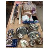 Crystal Glassware, Silver-Plated Serveware, Candle