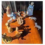 Nativity Figurines, Music Boxes, Italy Marked Item
