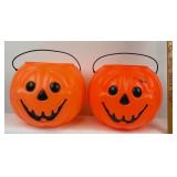 Plastic Halloween Pumpkin Buckets
