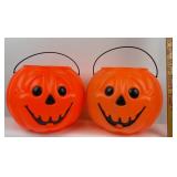Plastic Pumpkin Trick-Or-Treat Buckets
