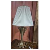 Brass Table Lamp 23 in. H To Start Of Socket,