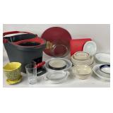 Corelle, Corning, Glassware, Tableware and Mop Buc