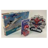 1985 G.I. Joe Puzzle, Spider-Man Coin Bank, & NIP