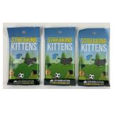 3 Streaking Kittens Expansion Card Packs Sealed