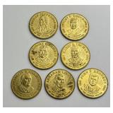 7 Presidential Coins
