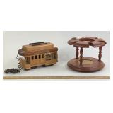 San Francisco Cable Car Telephone and Wooden Pipe