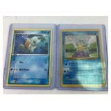 2 Pokemon Vintage Squirtle Cards