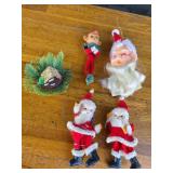 Rubber Face Santa Christmas Ornament,Santa Ornamen