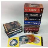 Media Lot VHS, DVD and CDs (Ben-Hur, Brave Heart,