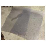 2 plastic floor protector chair mats
