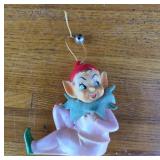 1950s All Rubber Pixie Elf Ornament