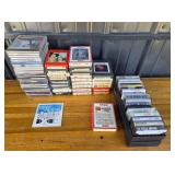 Country Music CDs, 8-Tracks, Cassettes