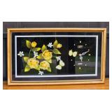 3D Shadowbox Taiyih Quartz Wall Clock with Yellow