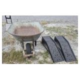 Wheelbarrow & Car Ramps (2)