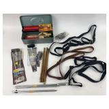 Gun Cleaning Rods, Slings, Metal Box, Outers