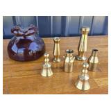 Solid Brass Bells, Milk Can,Candle Holders etc