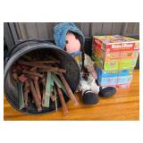 Lincoln Logs, Rag Doll, Disney Puzzles