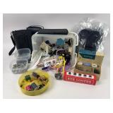 Sewing supplies, singer, Thread, etc.