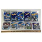Hot Wheels Carded Die-Cast Cars Lot of 10