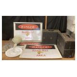 RCA Tube Carriers, Danger Signs, Tupperware