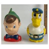 Pinocchio, Donald Duck Plastic Bank, Container