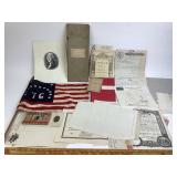 Bennington Flag, Tintype, Grand Lodge Papers