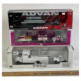 M2 Machines Tab, Coca-Cola, Advan Diecast Set