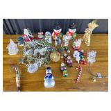 Christmas Ornaments, Figurines, Snowman Candles