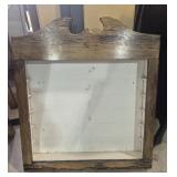 Wood Shadow Box Featuring Rustic Wood Frame & A