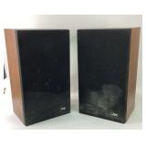 JVC SK-202 Wood Cabinet Stereo Speakers Pair