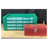 Stack-On Metal Toolbox with Hand Tools, Quake