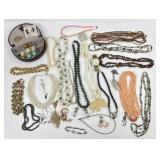 Costume Jewelry: West Germany Orange necklace,