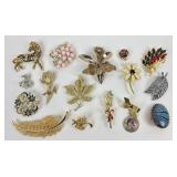 Costume Jewelry Pins: Star gold tone, W. Germany