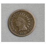 1863 Indian Head Penny