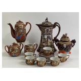 Japanese Satsuma Style Porcelain Tea Set