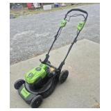 Greenworks 21 in. Battery Lawnmower - Comes With
