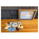 New Haven Quartz Clock, Framed Welcome Clock