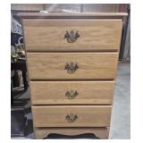 Wood Dresser 4 Drawer 17 in. X 26 in. X 37 in. H