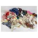 Handkerchiefs, Scarves, Doilies Textile Lot