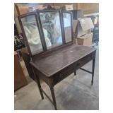 Wood Vanity Or Dressing Table With One Drawer