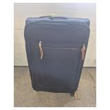 Softside Spinner Suitcase With Front Zippered