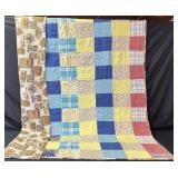 81"x67" Double Sided Patchwork Quilt