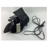 Lace-Up Leather Boots With Power Cord