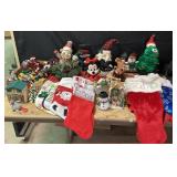 Christmas Plush Figures, Stockings, Ornaments, Dis