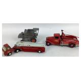 Tonka and Napa Fire Trucks and Die-Cast Tractor