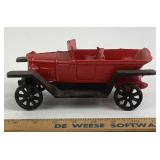 Cast Iron Red Touring Car Toy