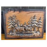 AGC Made in Canada 3D Woodland Deer Relief Plaque